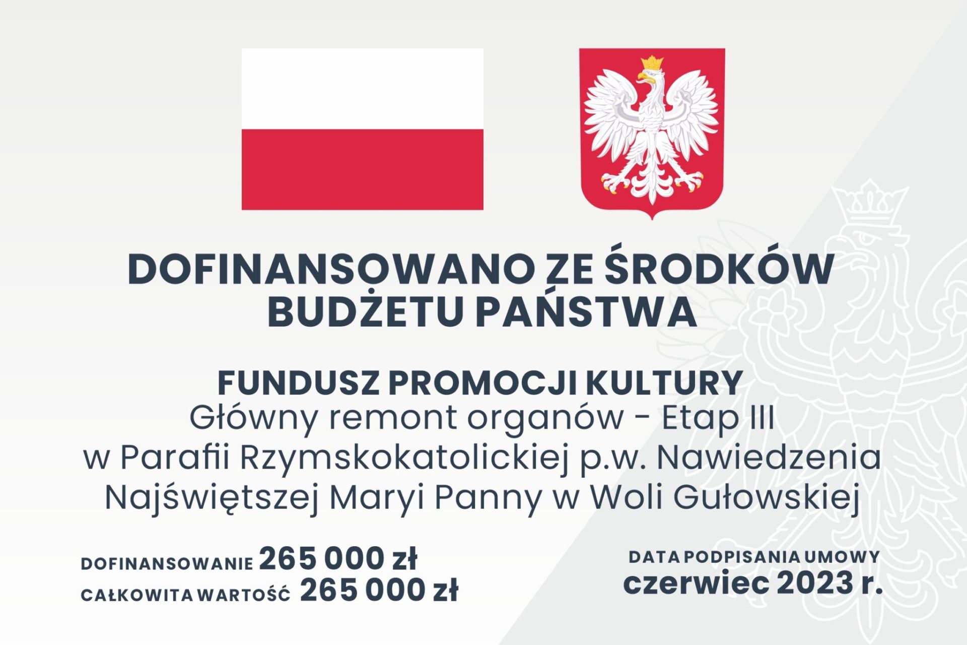 Główny remont organów - etap III
